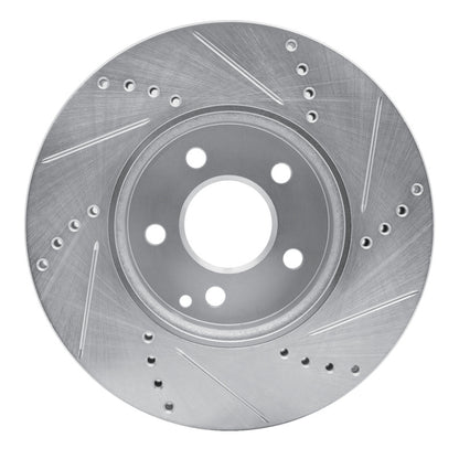 R1 Concepts R1 03-09 Mercedes-Benz E320 Front Left Drilled & Slotted Silver Brake Rotor