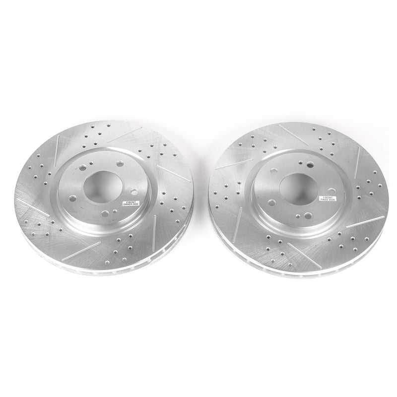 PowerStop Power Stop 03-06 Mitsubishi Lancer Front Evolution Drilled & Slotted Rotors - Pair