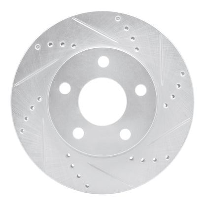 R1 Concepts R1 97-05 Buick Century Front Right Drilled & Slotted Silver Brake Rotor