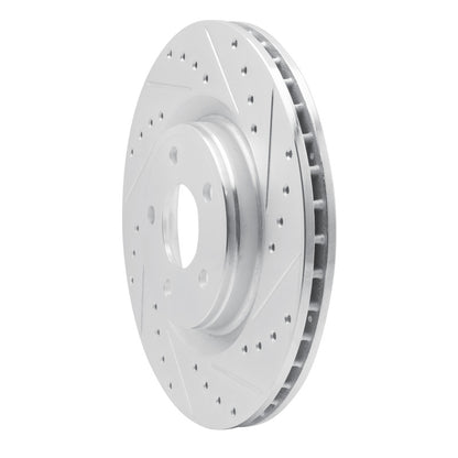 R1 Concepts R1 07-10 Chevrolet COBALT Front Right Drilled & Slotted Silver Brake Rotor
