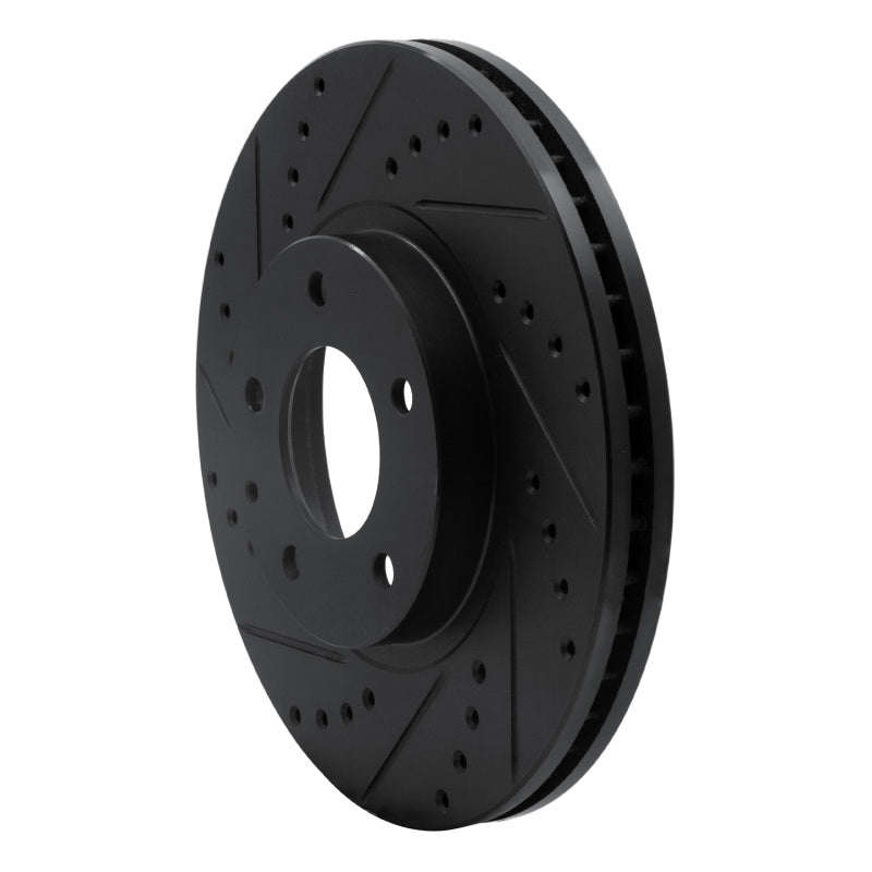R1 Concepts R1 01-02 Mazda Millenia Front Left Drilled & Slotted Black Brake Rotor