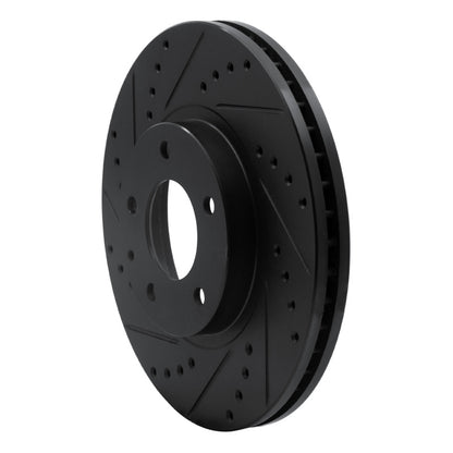R1 Concepts R1 01-02 Mazda Millenia Front Left Drilled & Slotted Black Brake Rotor