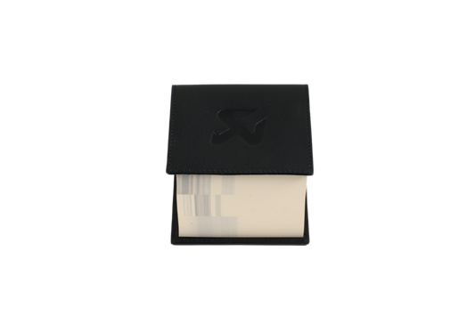 Akrapovic Leather Memo Notepad - Black