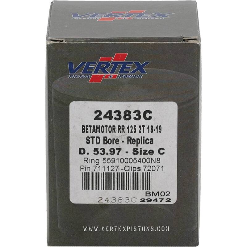 Vertex Pistons Vertex Piston 18-24 Beta RR 2T 125 125cc Cast Replica Piston Kit