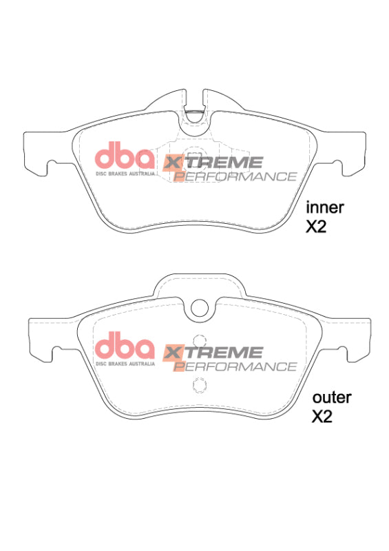 DBA 01-06 Mini Cooper (R50) XP Performance Front Brake Pads