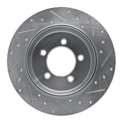 R1 Concepts R1 02-10 Ford Explorer Sport Trac Rear Left Drilled & Slotted Silver Brake Rotor