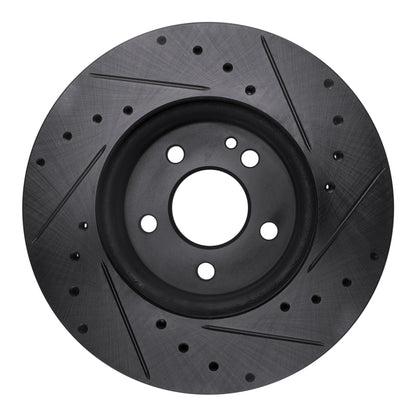 R1 Concepts R1 16-23 Mercedes-Benz Viano (Mexico) Front Left Drilled & Slotted Black Brake Rotor
