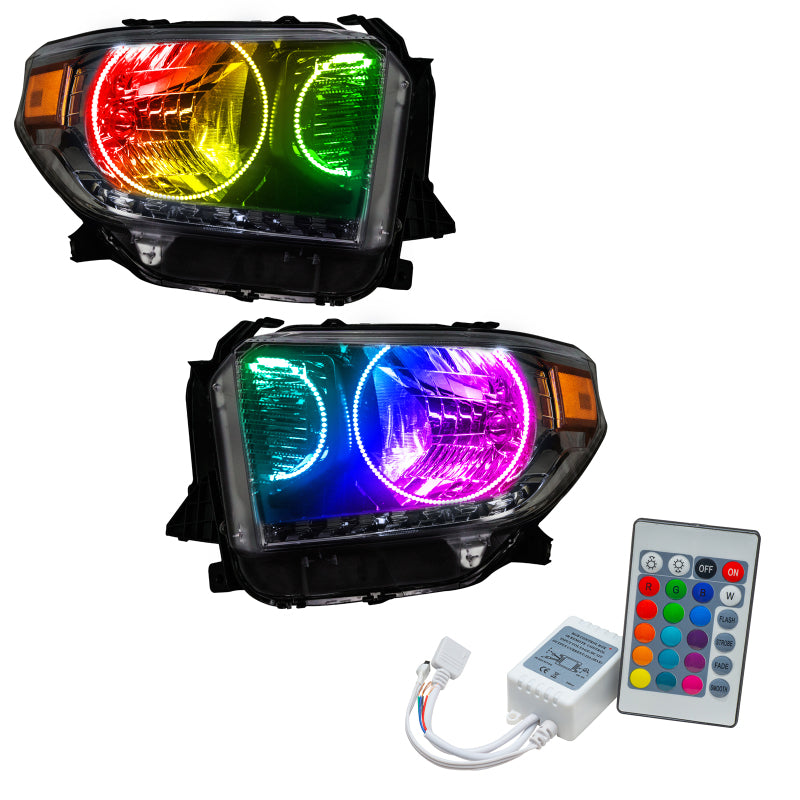 ORACLE Lighting Oracle 14-17 Toyota Tundra SMD HL - Dual Halo Kit - ColorSHIFT w/ Simple Controller