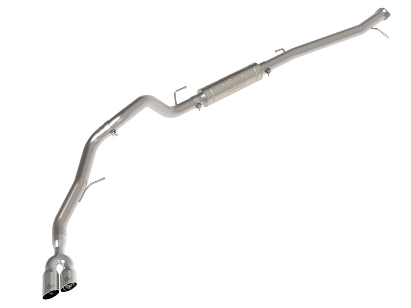 aFe Vulcan Series 3in Stainless Rear-Side Exit Exhaust Sys Polished Ford Ranger Raptor 22-26 L4-2.0L