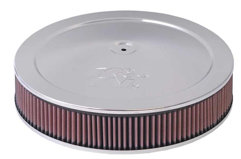 K&N Engineering K&N 5-1/8in / 14in ID X 1.5in O/S Flat Base Air Cleaner Assembly