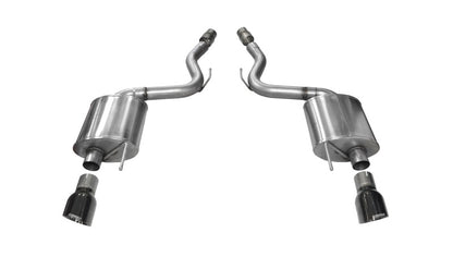 CORSA Performance Corsa 2015-2017 Ford Mustang GT 5.0 3in Axle Back Exhaust Black Dual Tips (Touring)