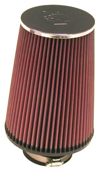 K&N Engineering K&N Universal Chrome Round Tapered Air Filter 3in FlangeID / 6in Base OD / 4.5in Top OD / 8in Height