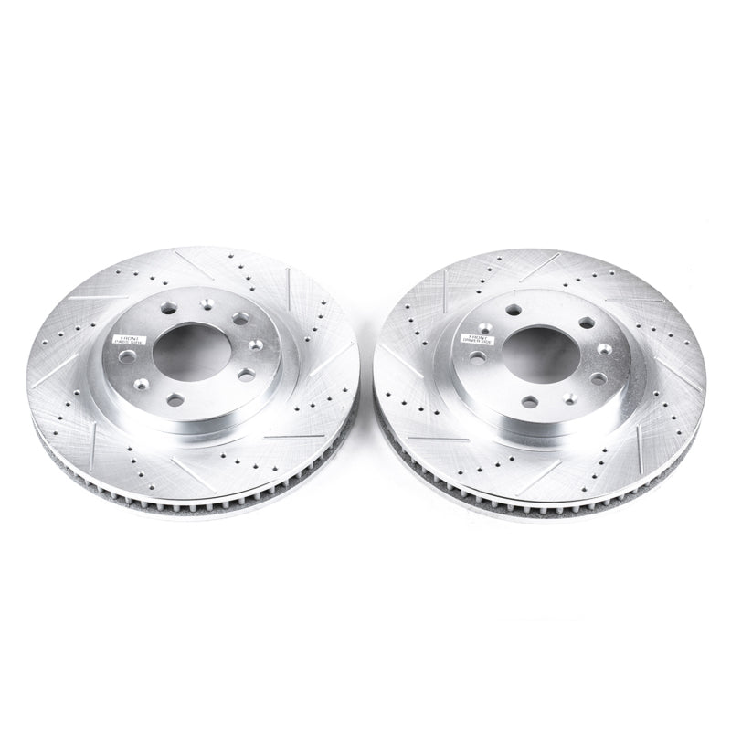PowerStop Power Stop 03-07 Cadillac CTS Front Evolution Drilled & Slotted Rotors - Pair