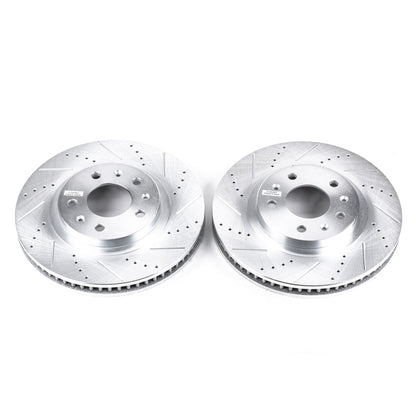 PowerStop Power Stop 03-07 Cadillac CTS Front Evolution Drilled & Slotted Rotors - Pair