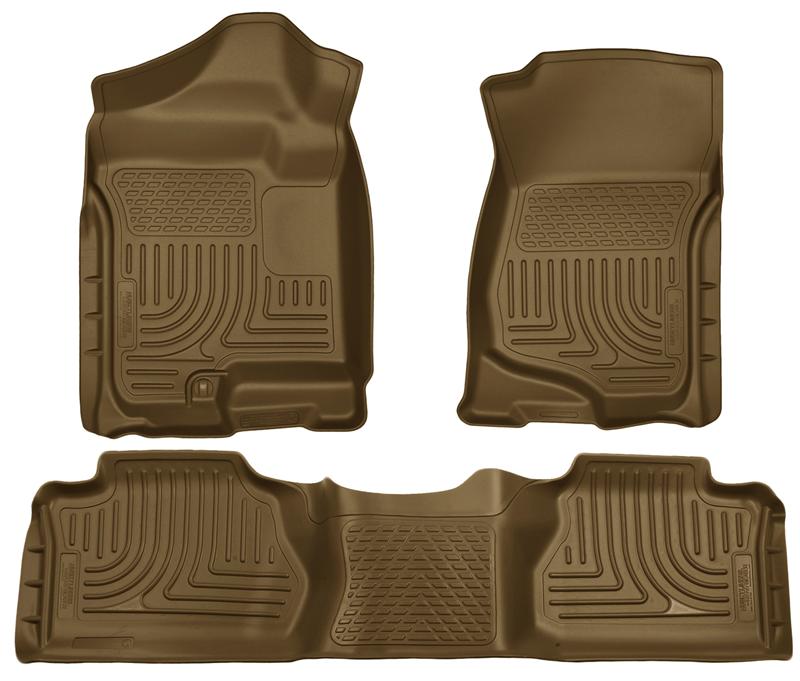 Husky Liners 07-13 GM Escalade ESV/Avalanche/Suburban WeatherBeater Tan Front/2nd Row Floor Liners