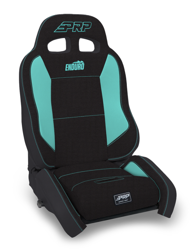 PRP Seats PRP EnduroCrawl Reclining Suspension Seat - Black/Teal Tweed - Driver