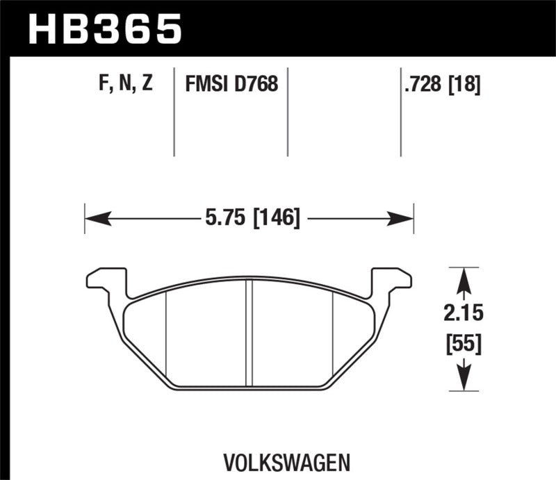 Hawk Performance Hawk HPS 5.0 Street Brake Pads - Front