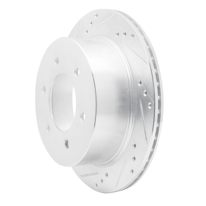 R1 Concepts R1 15-17 Mitsubishi Montero Limited (Mexico) Rear Left Drilled & Slotted Silver Brake Rotor