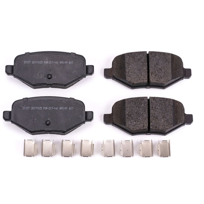PowerStop Power Stop 11-13 Ford Edge Rear Z17 Evolution Ceramic Brake Pads w/Hardware