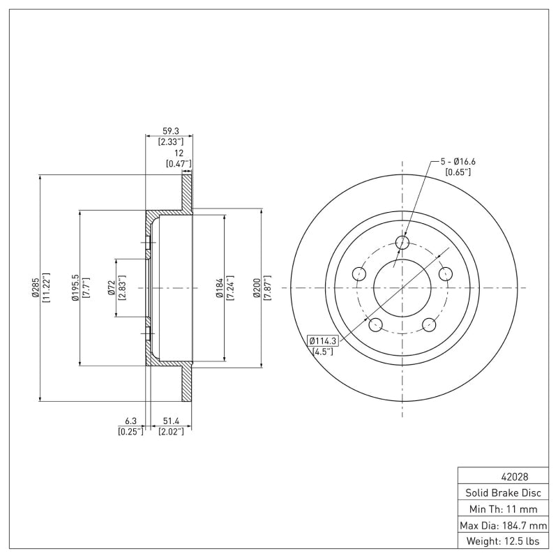 DFC 03-07 Jeep Liberty Rear Brake Rotor