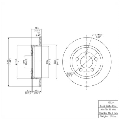 DFC 03-07 Jeep Liberty Rear Brake Rotor