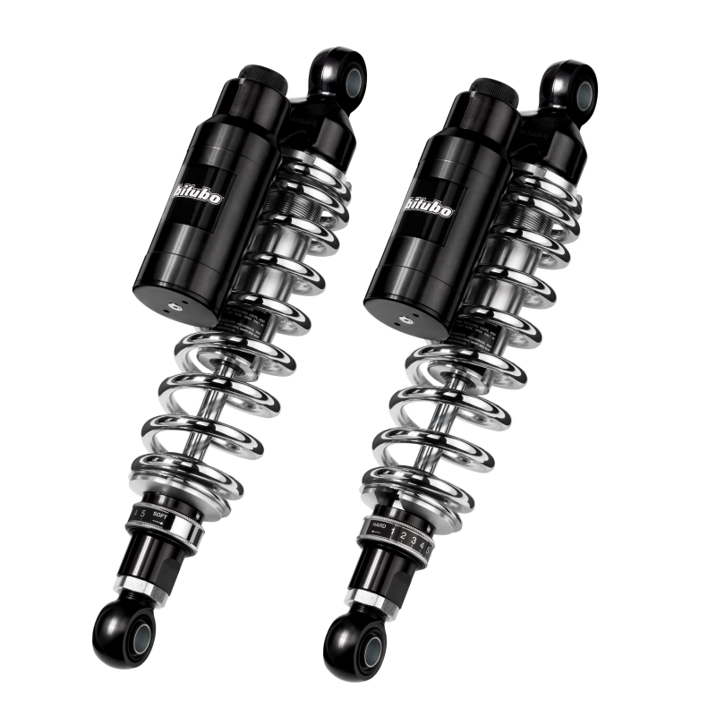 Bitubo Suspension Bitubo WMT1 Twinshocks Adj.: Spring Preload, Reb., Comp., Length 356mm, Piggyback Tank, Dk Edition