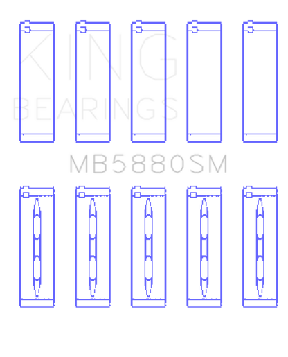 King Engine Bearings VW DKTA EA 888 GEN III Main Bearing Set