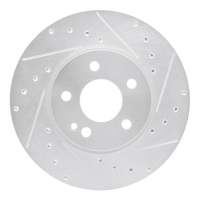 R1 Concepts R1 16-23 Mercedes-Benz Metris Front Right Drilled & Slotted Silver Brake Rotor