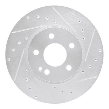 R1 Concepts R1 16-23 Mercedes-Benz Metris Front Right Drilled & Slotted Silver Brake Rotor