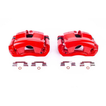 PowerStop Power Stop 09-12 Mercedes-Benz C300 Front Red Calipers w/Brackets - Pair