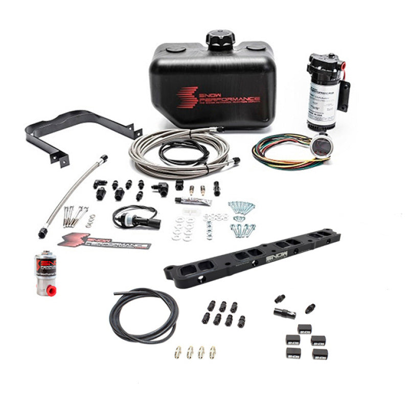 Snow Performance Ford 2.0L/2.3L Stage 2.5 Cooler Port Water Inj Kit (SS Line 4AN Fittings w/o Tank)