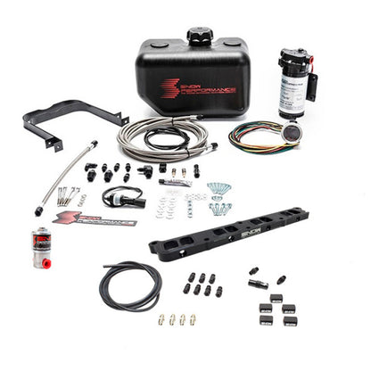 Snow Performance Ford 2.0L/2.3L Stage 2.5 Cooler Port Water Inj Kit (SS Line 4AN Fittings w/o Tank)
