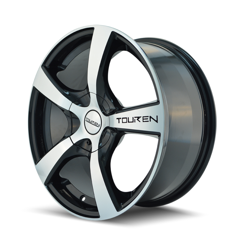 Touren 3190 TR9 18x8 / 5x100/114.3 BP / 40mm Offset / 72.62mm Hub Gloss Black Machined Wheel