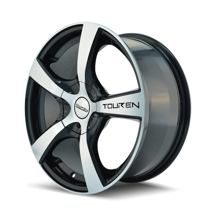 Touren 3190 TR9 16x7 / 4x100/114.3 BP / 42mm Offset / 67.1mm Hub Gloss Black Machined Wheel