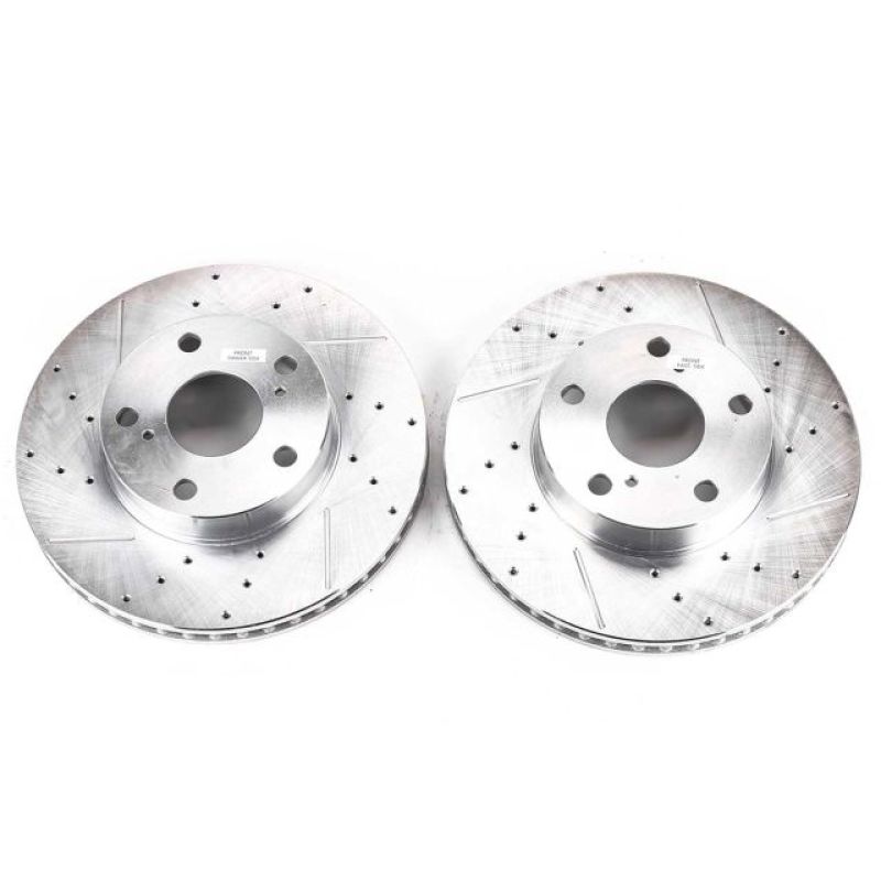 PowerStop Power Stop 05-15 Toyota Tacoma Front Evolution Drilled & Slotted Rotors - Pair