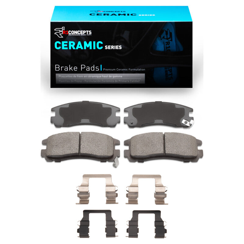 R1 Concepts R1 88-99 Dodge Stealth Rear Ceramic Brake Pads & Hardware Kit