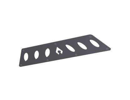 Artec Industries Jeep JK Bare Steel Nighthawk Mid-Tube Stinger Front Bumper w/ Alum Skid Bare Steel
