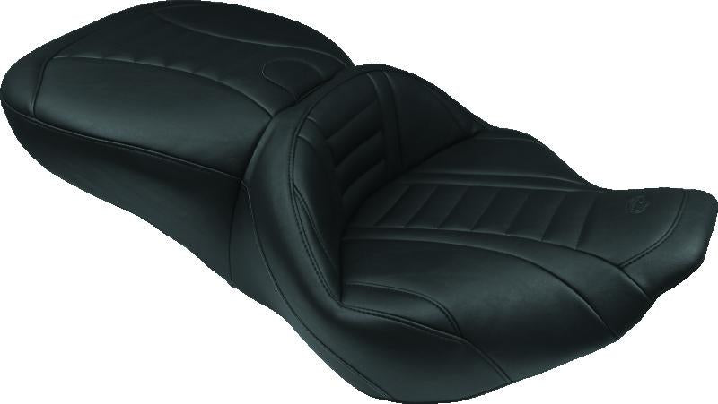 Mustang Motorcycle Mustang 04-21 Harley Sportster Wide Tripper Solo Seat - Black