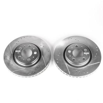 PowerStop Power Stop 01-09 Volvo S60 Front Evolution Drilled & Slotted Rotors - Pair