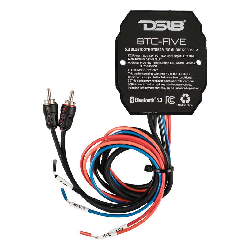 DS18 Wireless Audio Receiver Bluetooth 5.3 Remote Out IP66 Waterproof Rating