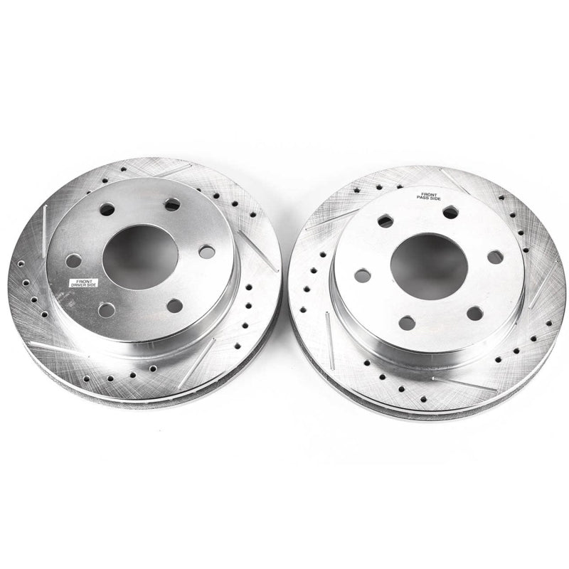 PowerStop Power Stop 99-00 Cadillac Escalade Front Evolution Drilled & Slotted Rotors - Pair