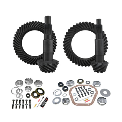 Yukon Gear & Axle Yukon Gear & Install Kit Package for 99-16 Ford F350 Dana 60 Reverse Front/Dana 80 Rear 5.38 Ratio