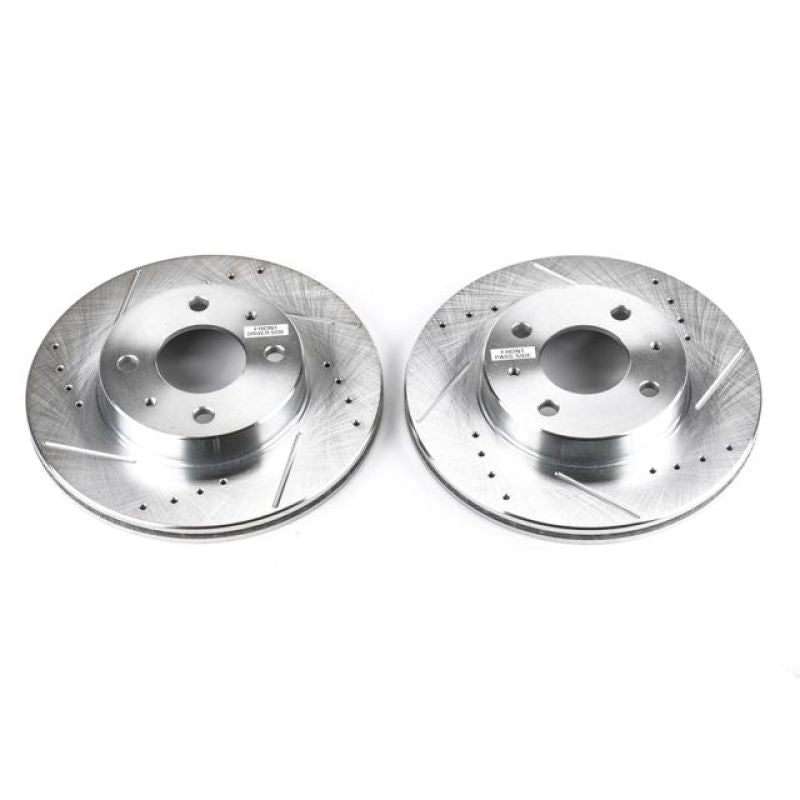 PowerStop Power Stop 95-98 Nissan 200SX Front Evolution Drilled & Slotted Rotors - Pair