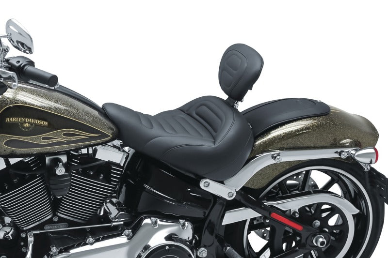 Mustang Motorcycle Mustang 13-17 Harley Softail Breakout Standard Touring Solo Seat - Black