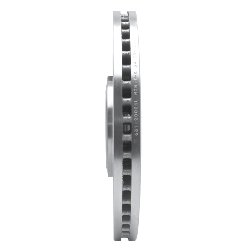 R1 Concepts R1 10-24 Jaguar XF Front Left Drilled & Slotted Silver Brake Rotor
