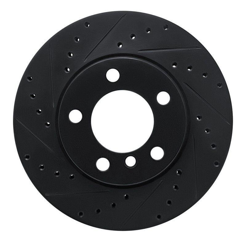 R1 Concepts R1 12-20 BMW 320I (Mexico) Front Left Drilled & Slotted Black Brake Rotor