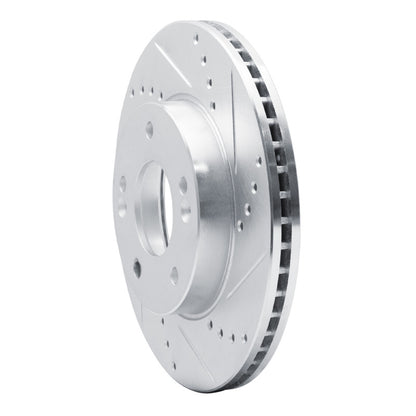R1 Concepts R1 10-11 Kia SOUL Front Right Drilled & Slotted Silver Brake Rotor