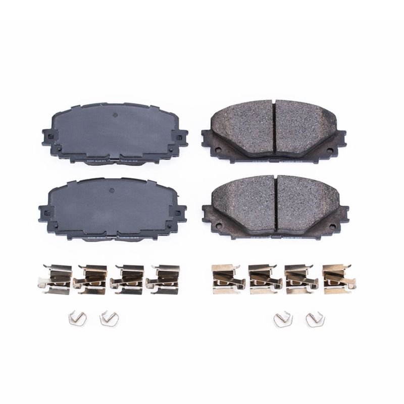 PowerStop Power Stop 12-18 Toyota Yaris Front Z17 Evolution Ceramic Brake Pads w/Hardware