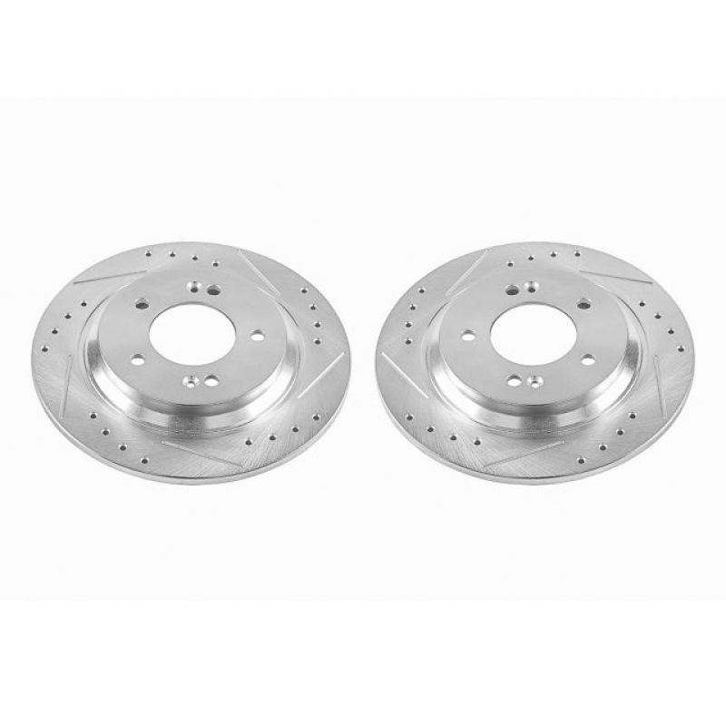 PowerStop Power Stop 2017 Hyundai Azera Rear Evolution Drilled & Slotted Rotors - Pair