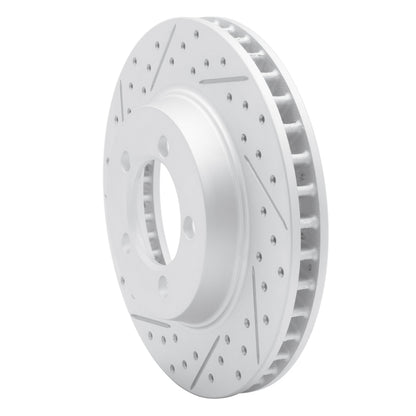 R1 Concepts R1 67-67 Ford Galaxie 500 Front Left Drilled & Slotted Geo-Carbon Rotor